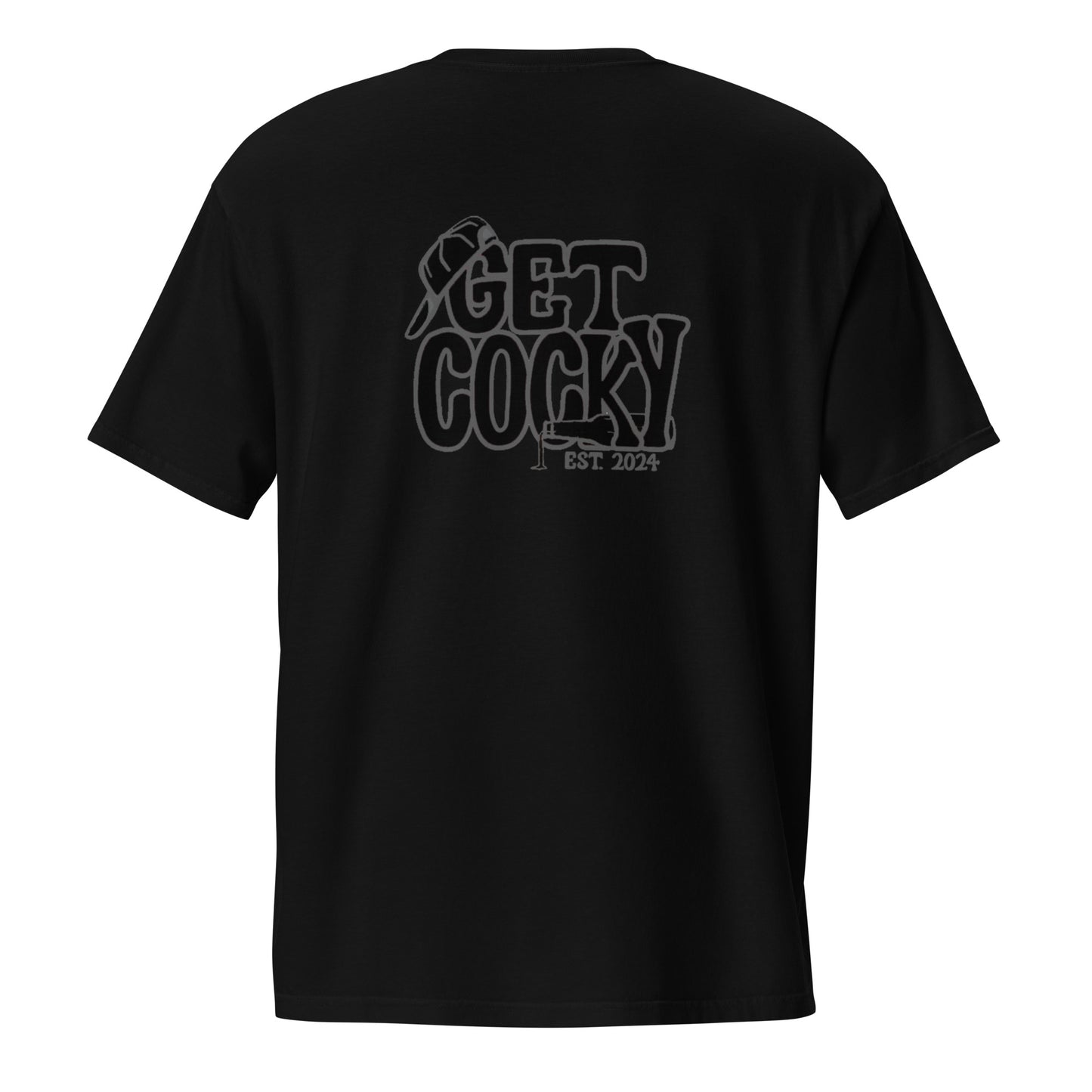 Get Cocky Blackout Unisex Pocket Tee