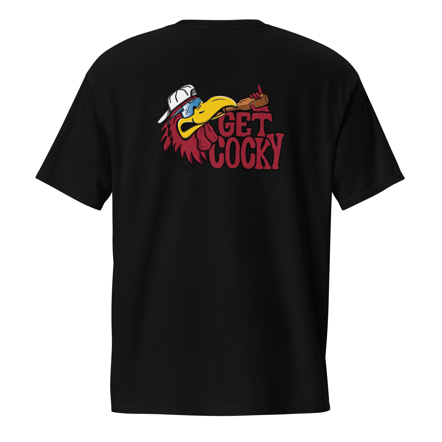 Get Cocky Rooster Unisex Pocket Tee