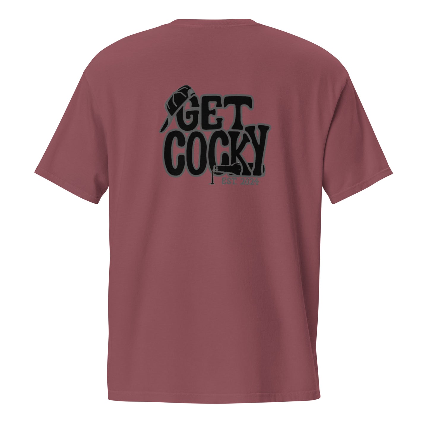 Get Cocky Blackout Unisex Pocket Tee