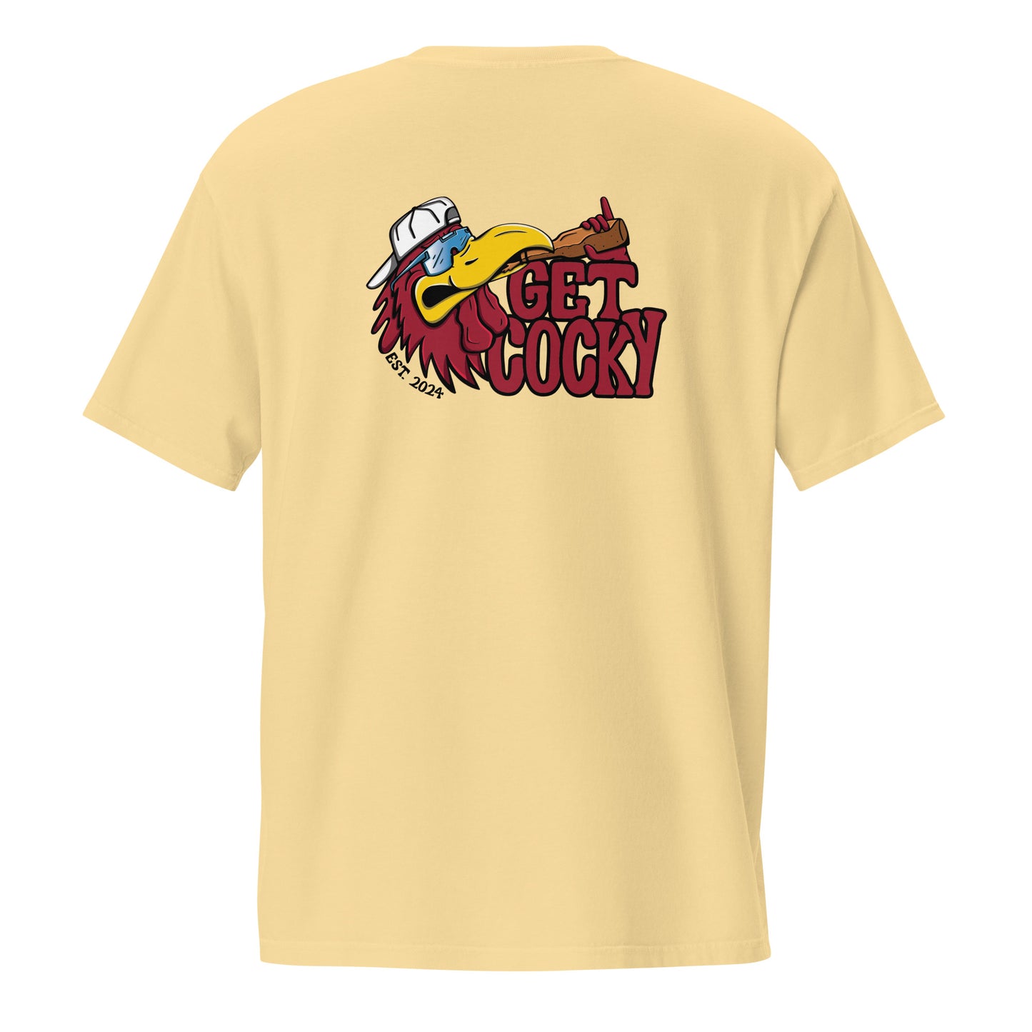 Get Cocky Rooster Unisex Pocket Tee