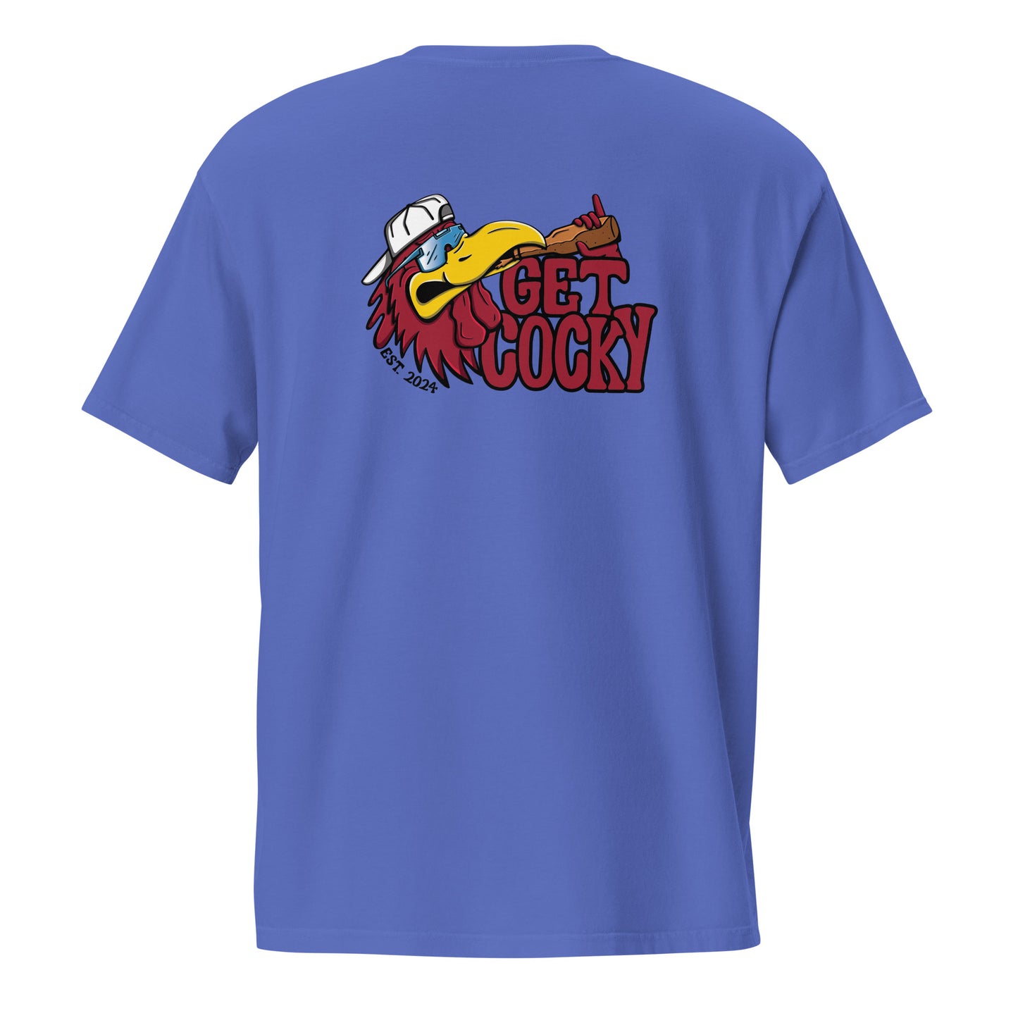 Get Cocky Rooster Unisex Pocket Tee