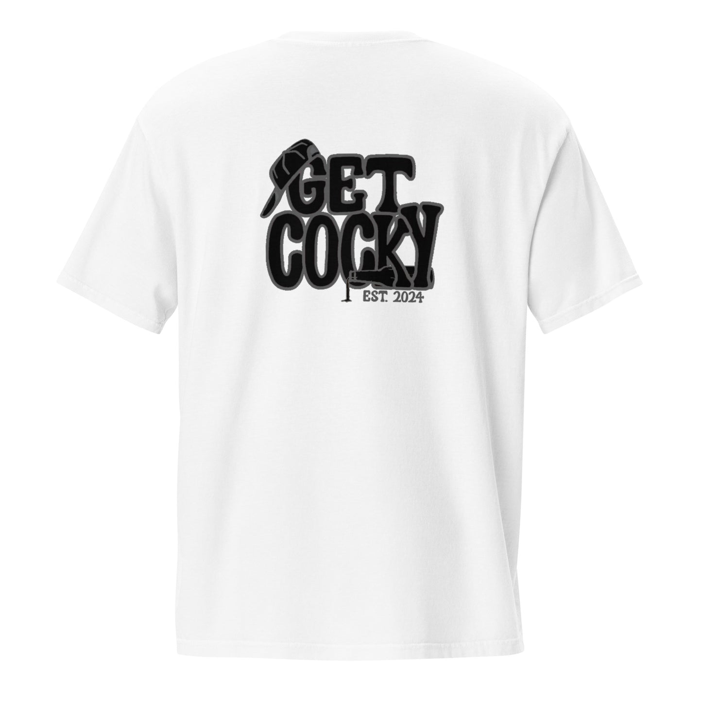 Get Cocky Blackout Unisex Pocket Tee