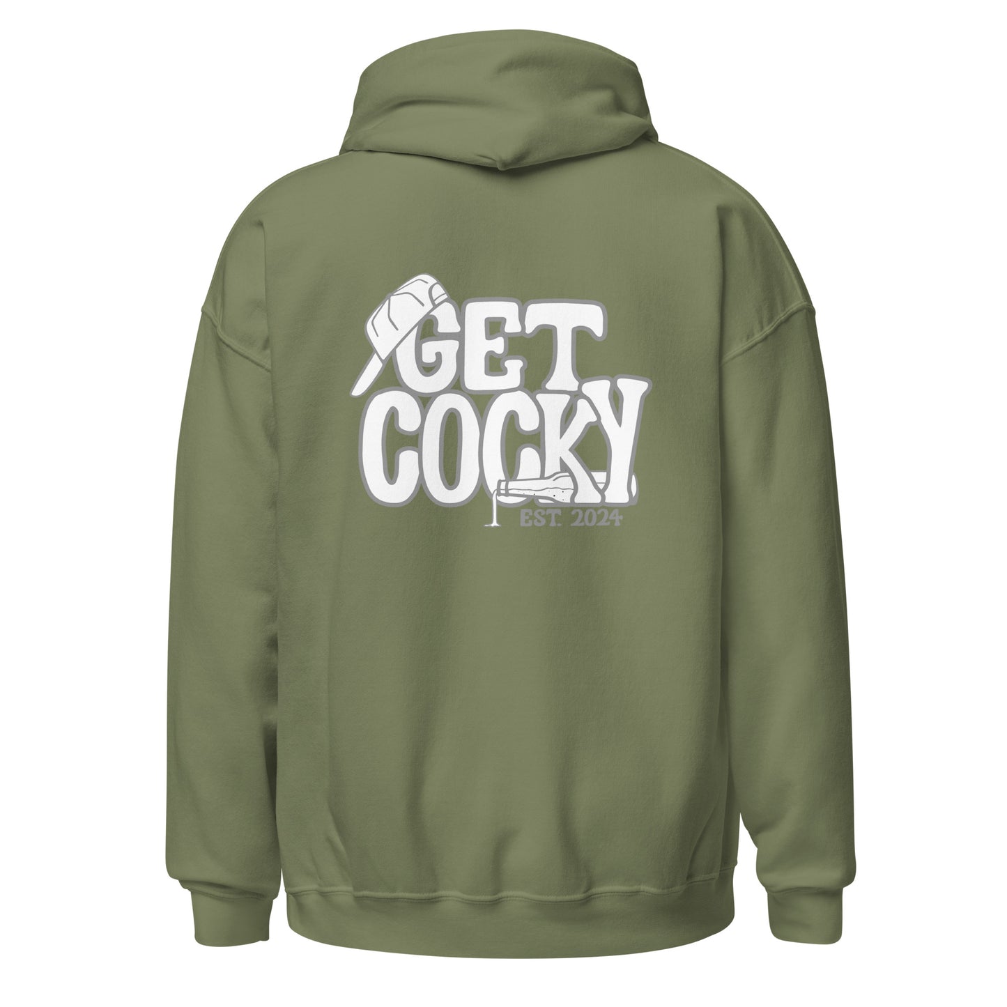 Get Cocky Whiteout Hoodie