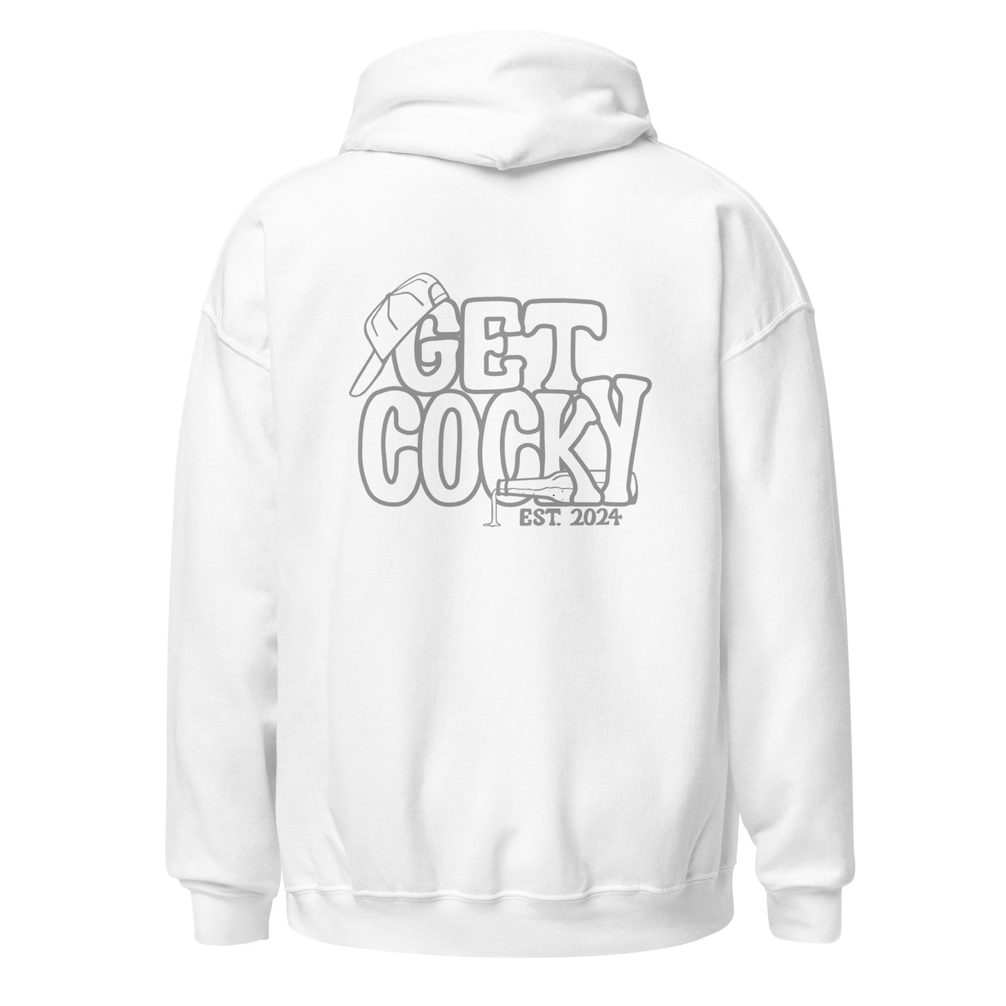 Get Cocky Whiteout Hoodie