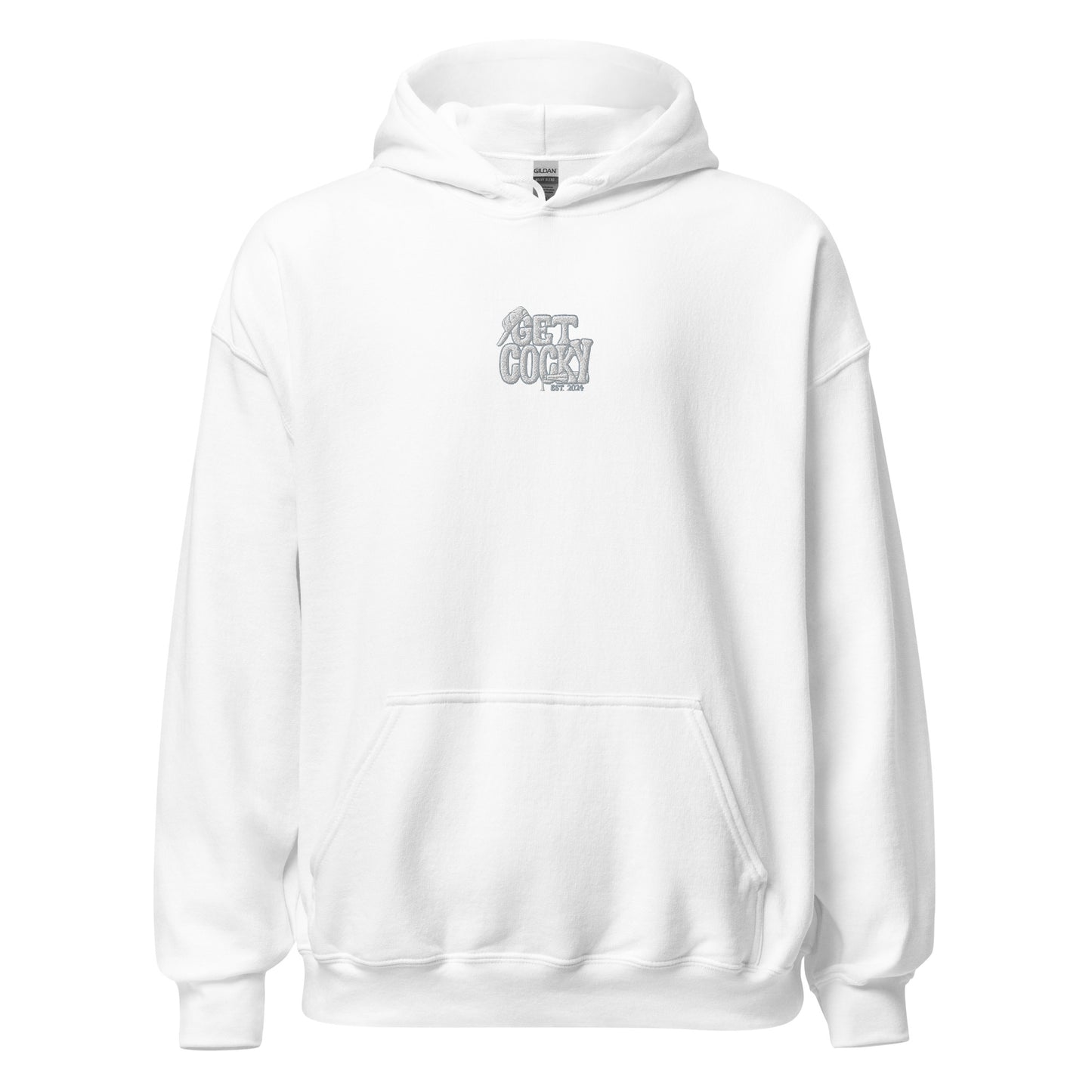 Get Cocky Whiteout Hoodie