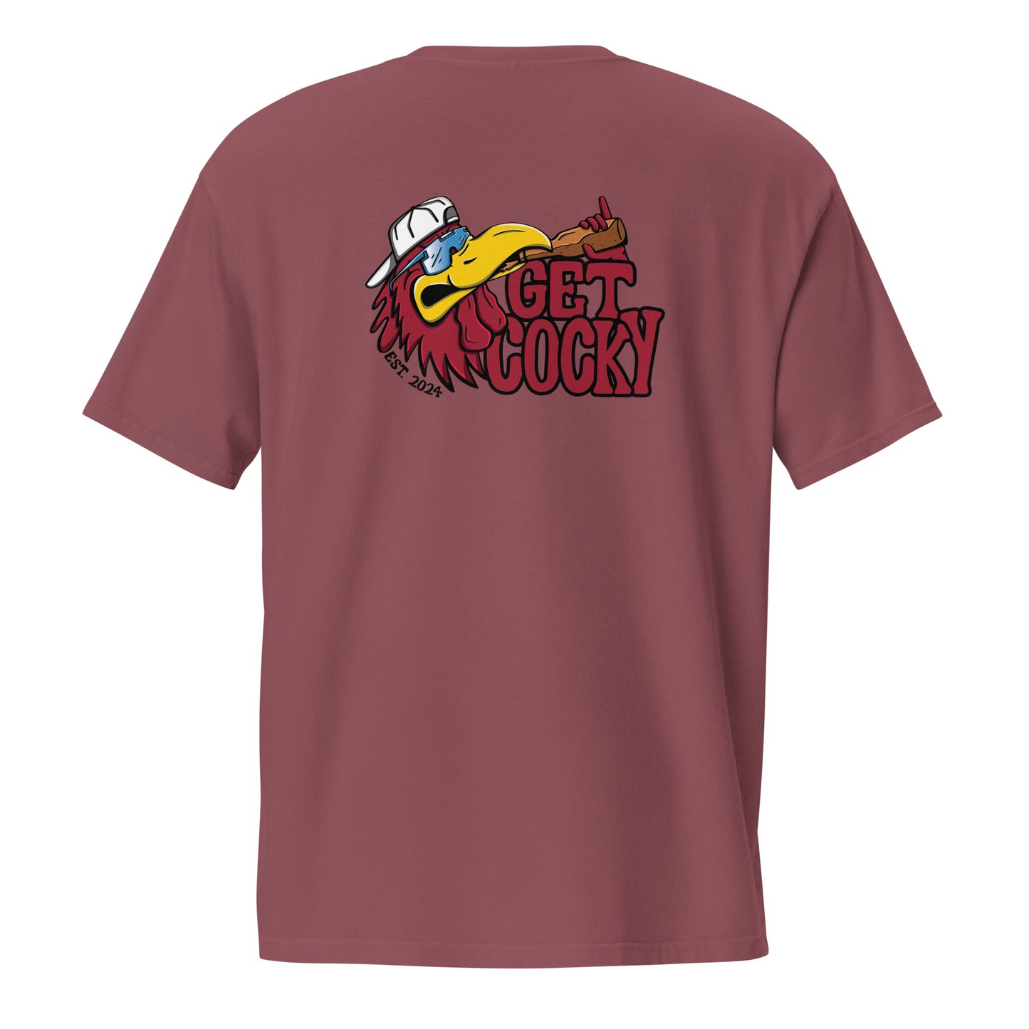 Get Cocky Rooster Unisex Pocket Tee