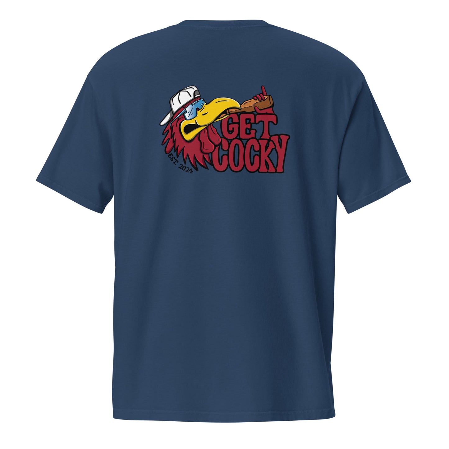 Get Cocky Rooster Unisex Pocket Tee